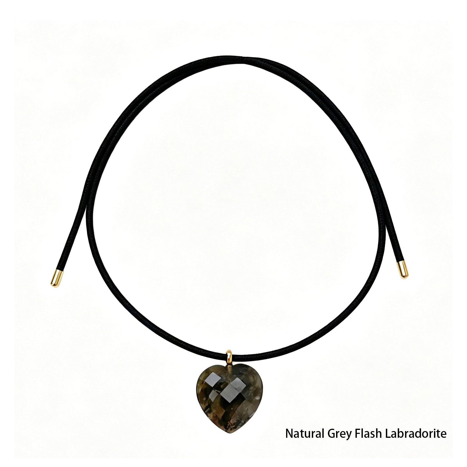 Minimalist Color Contrast Heart Pendant Magnetic Necklace 6W6JNC419L