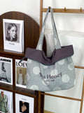 Reversible Polka Dot Tote Bag - DippedShop Wholesale - #9475