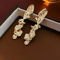Minimalist Irregular Ruffled Metal Splice Necklace 6W6JNC961