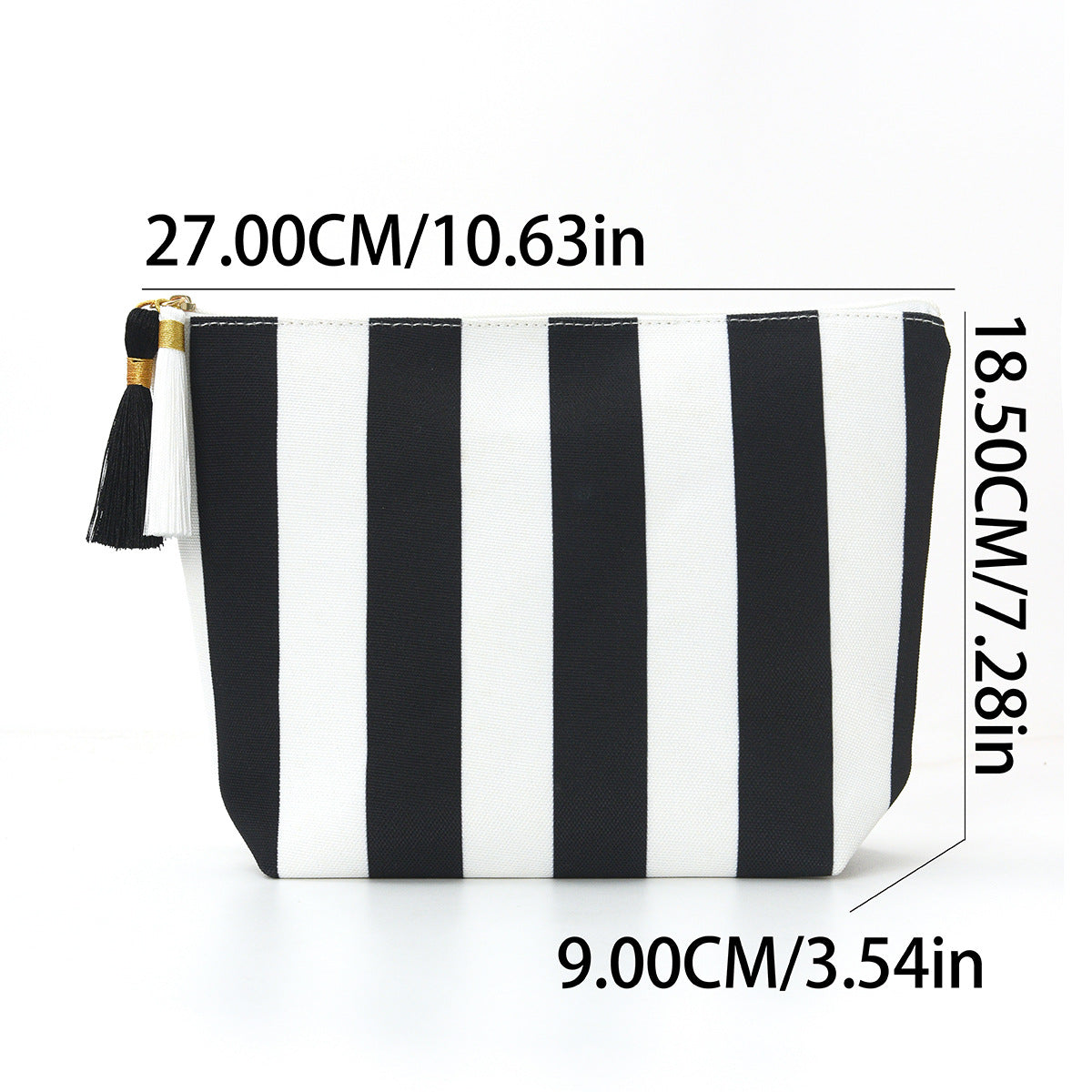 Chic Corduroy Striped Large Capacity Cosmetic Bag MK2BLW6C5CO22