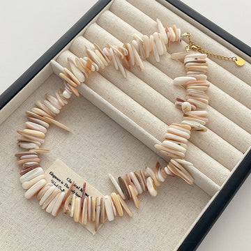Fashion Irregular Shell Choker Beaded Necklace DP25D757