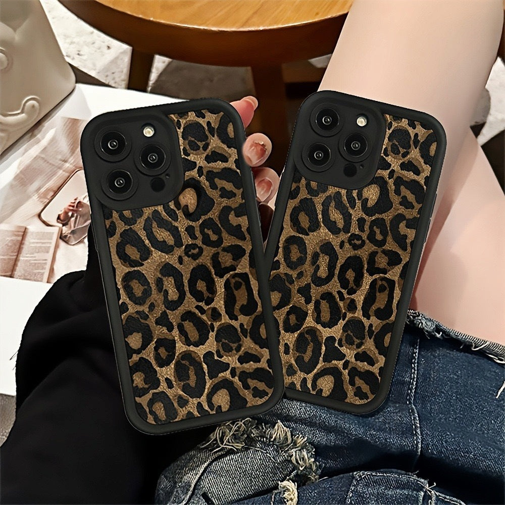 Leopard Print Shockproof Protection Phone Case for iPhone 6Z13HPC205