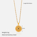 Chic Gold Plated Moon Pendant Choker Necklace 6W6JNC629