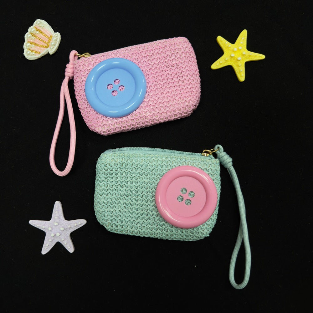 Crochet Wristlet Coin Pouch - DippedShop Wholesale - #1731