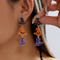 Creative Halloween Pumpkin Pendant Drop Earrings 6W6JER543