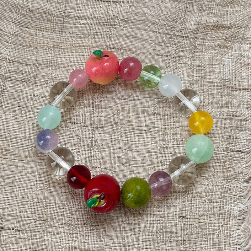 Apple Bead Stretchy Bracelet - DippedShop Wholesale - #3507