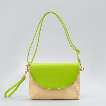 Woven Contrast Color Shoulder Bags DPFB0706