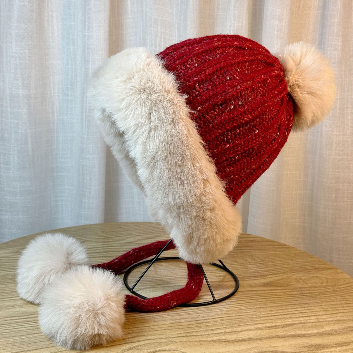 Faux Fur Pom Knit Beanie - DippedShop Wholesale - #2227