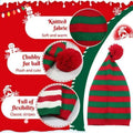 Striped Knit Christmas Beanie - DippedShop Wholesale - #8147