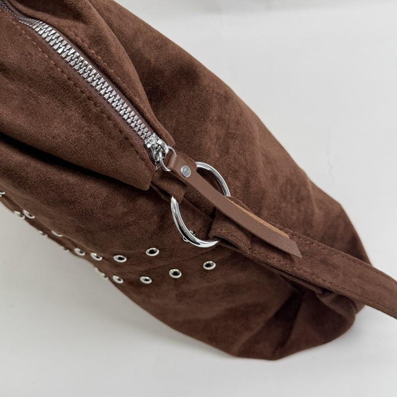 Vintage Large Capacity Studded Tote Bag 6W10BBG1858