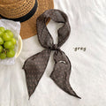Retro Color Block Polka Dots Silk Scarf MK2BLW6W6NSI73