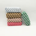 Simple Plaid Color Block Portable Pencil Pouch 6S10BOB1044
