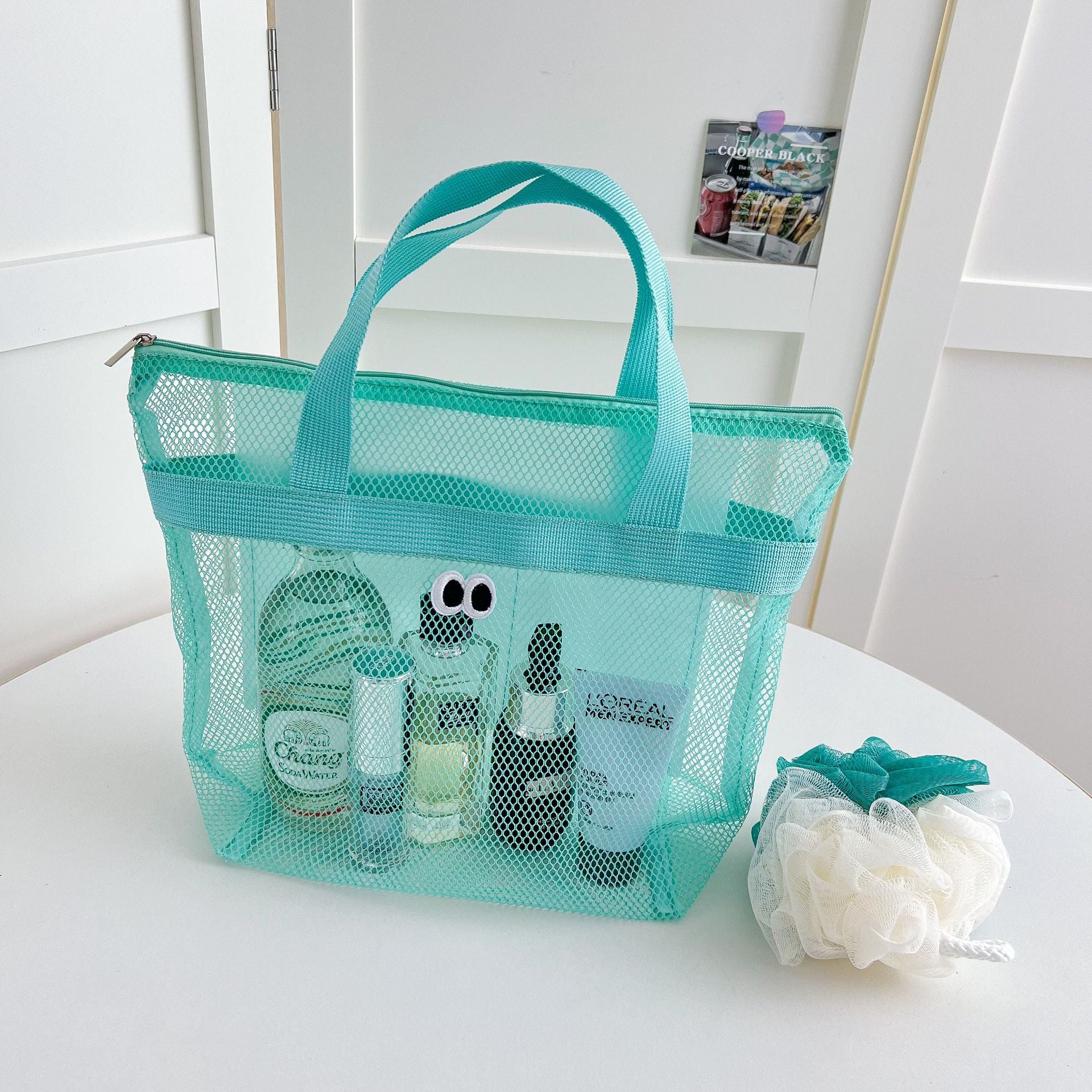 Cute Eye Embroideried Hollow Tote Bag 8CW6BBG471L