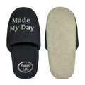 Soft Embroidered Waffle Slippers - DippedShop Wholesale - #6675