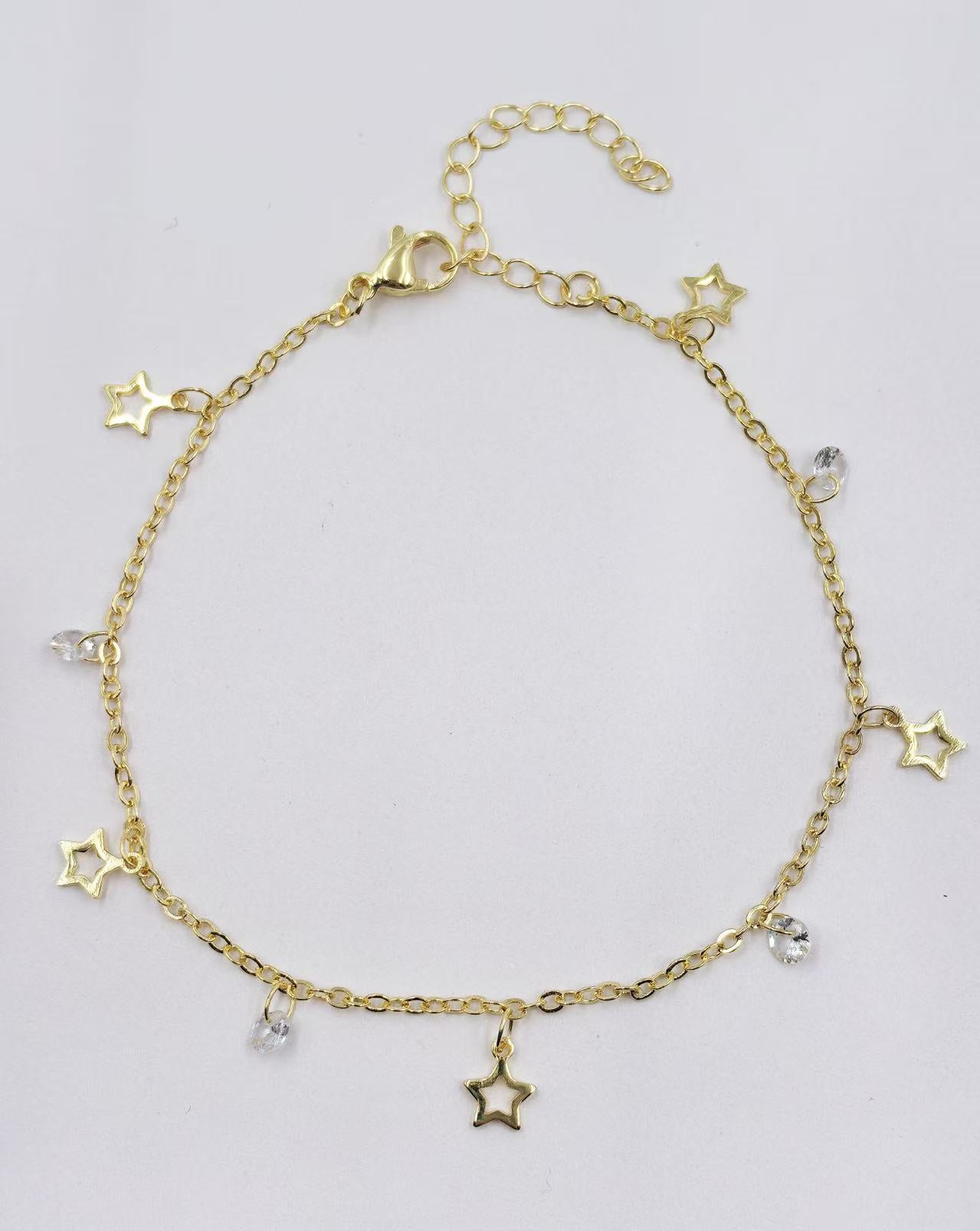 Trendy Rhinestone Gold Plated - DippedShop Wholesale - #0211