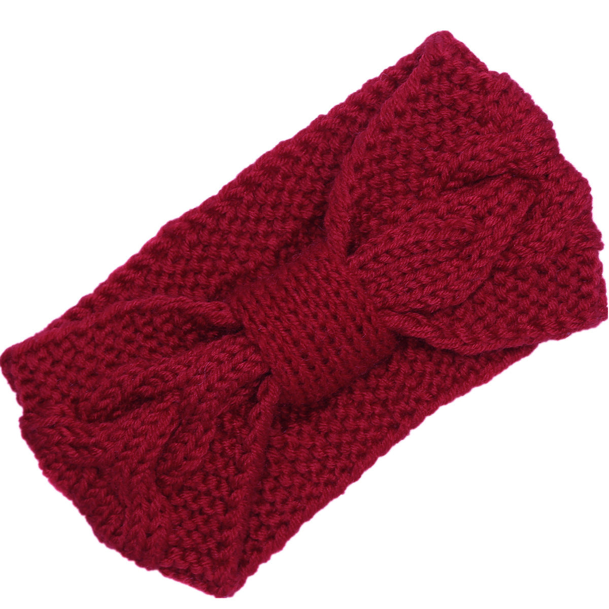 Bowknot Cable Knit Turban Headband - DippedShop Wholesale - #8019