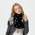 Reversible Polka Dot Fringe Scarf - DippedShop Wholesale - #9683