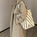 Casual Wave Striped Color Block Shoulder Bag 6W10BBG1764