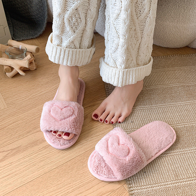 Fuzzy Plush Indoor Slippers - DippedShop Wholesale - #3683