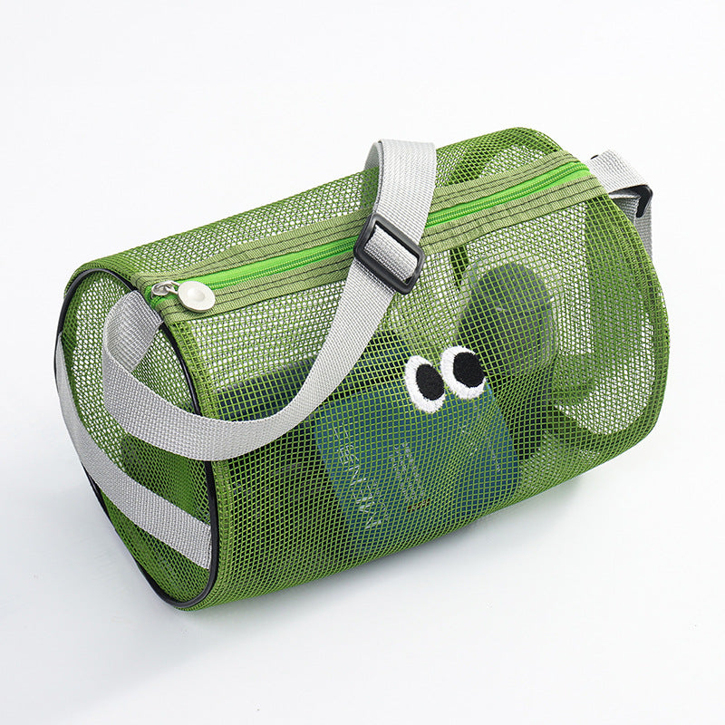 Solid Color Large Capacity Mesh Shoulder Bags DP25C635