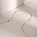 Trendy Gold Plated Cubic Zircon Choker Neckalce 6W6JNC1031