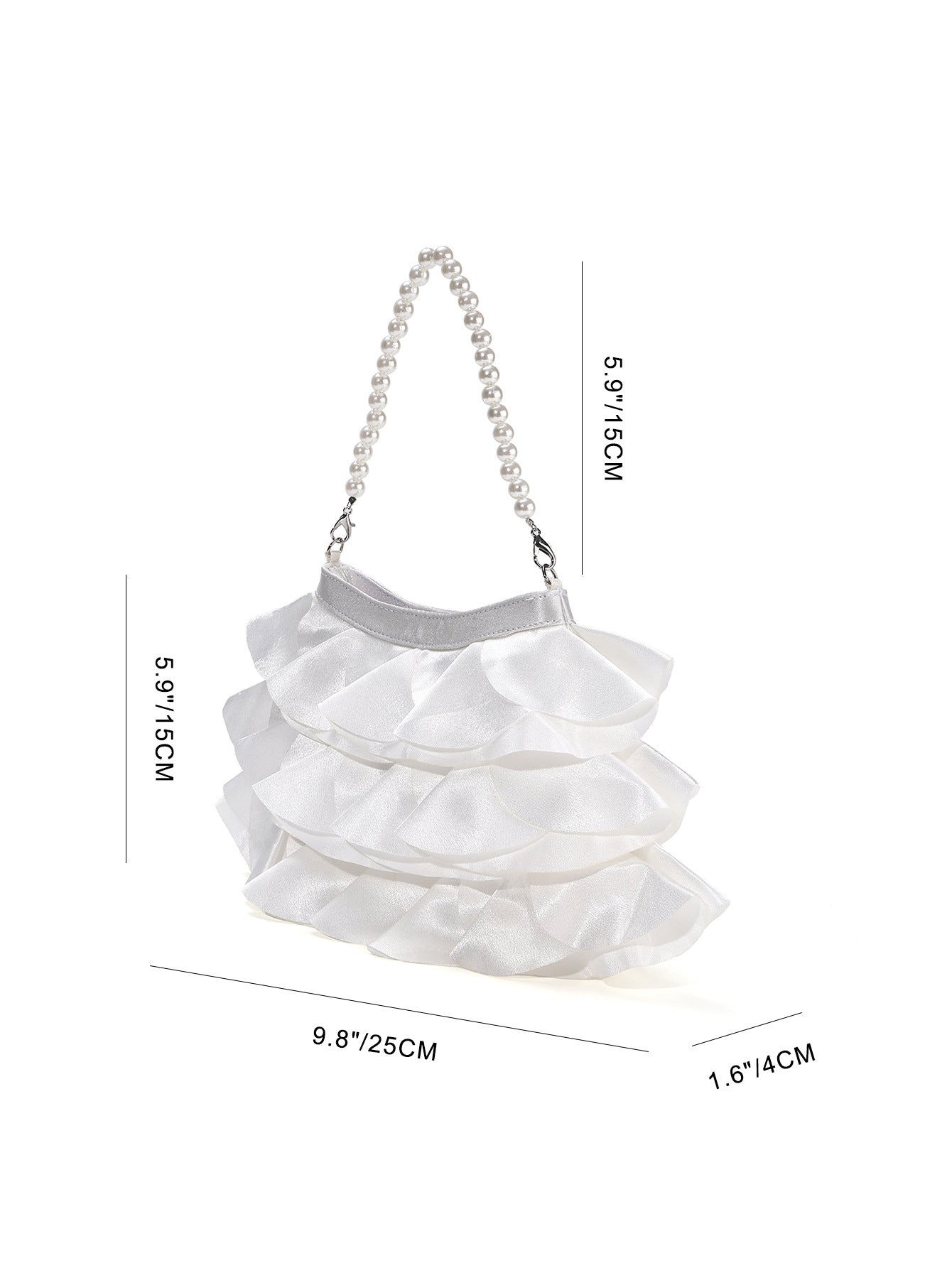 Elegant Layered Solid Color Floral Petal Evening Purse 6W10BBG1402