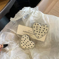 Cute Polka Dots Love Heart Duckbill Hair Clip MK2PM6W6HCP09