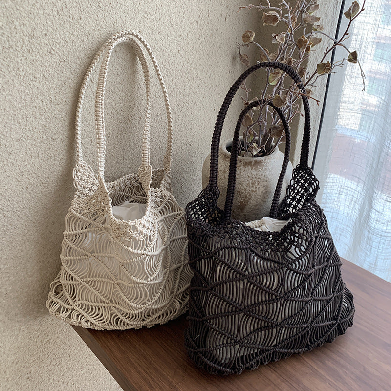 Handmade Hollow Out Beach Bag - DippedShop Wholesale - #3619