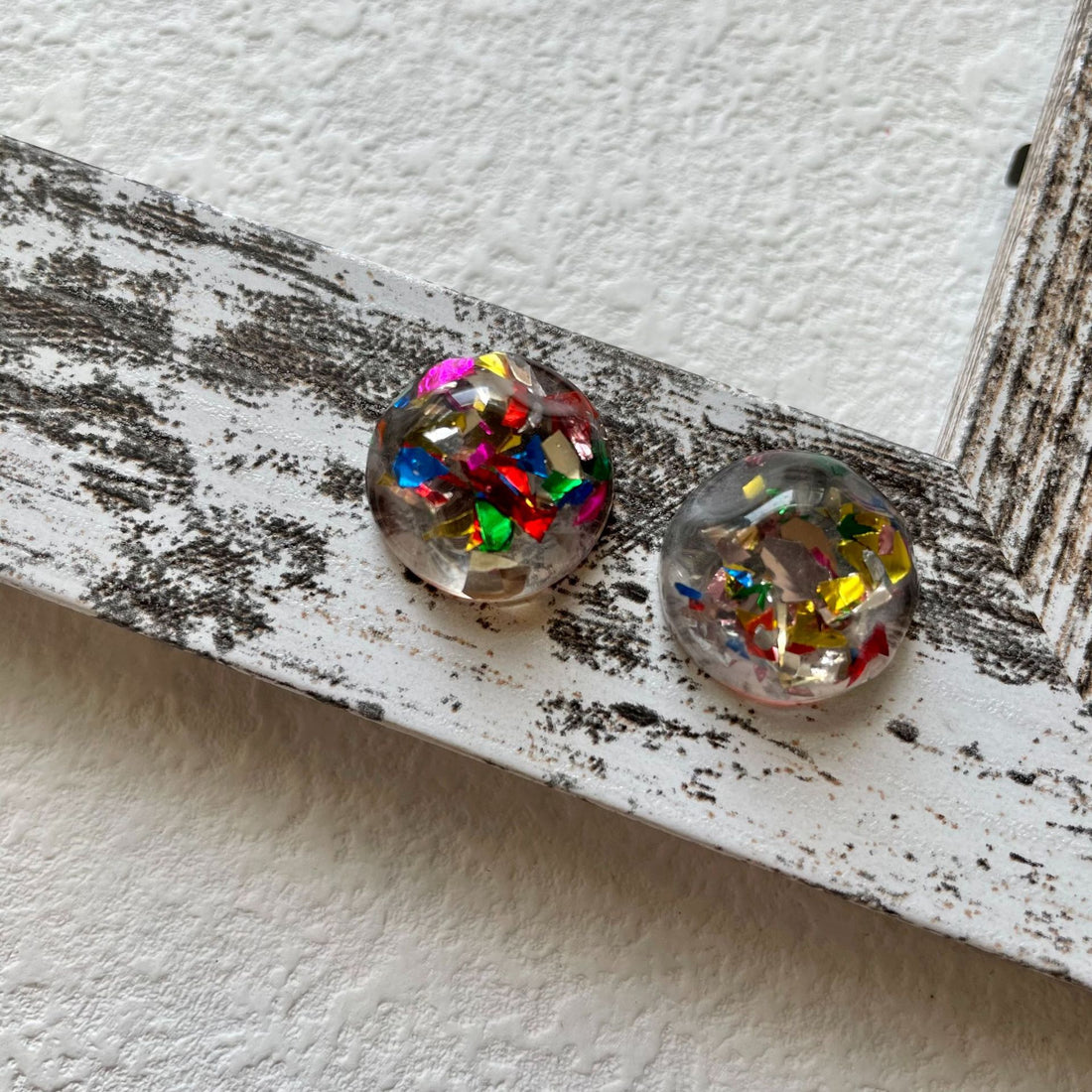Playful Round Colorful Sequins Stud Earrings DP25E722