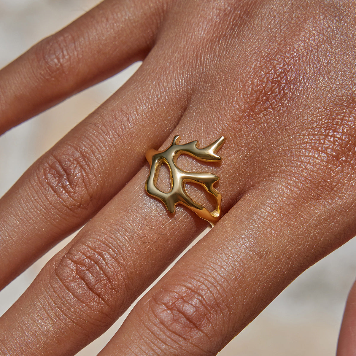 Ocean Style Geometric Gold Pla - DippedShop Wholesale - #7923