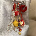 Cute Floral Strawberry Cake Keychain Bag Charm 6W10BBC406