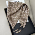 Chic Cashew Print Triangle Silk Scarf 6W6NSI242