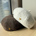 Flecked Tweed Beret Hat - DippedShop Wholesale - #6403