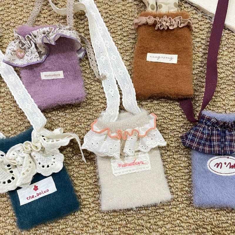 Sweet Lace Trim Plush Cell - DippedShop Wholesale - #4915