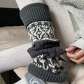 Bohemian Knit Thick Warm Slouch Leg Warmers 6W8FSO878