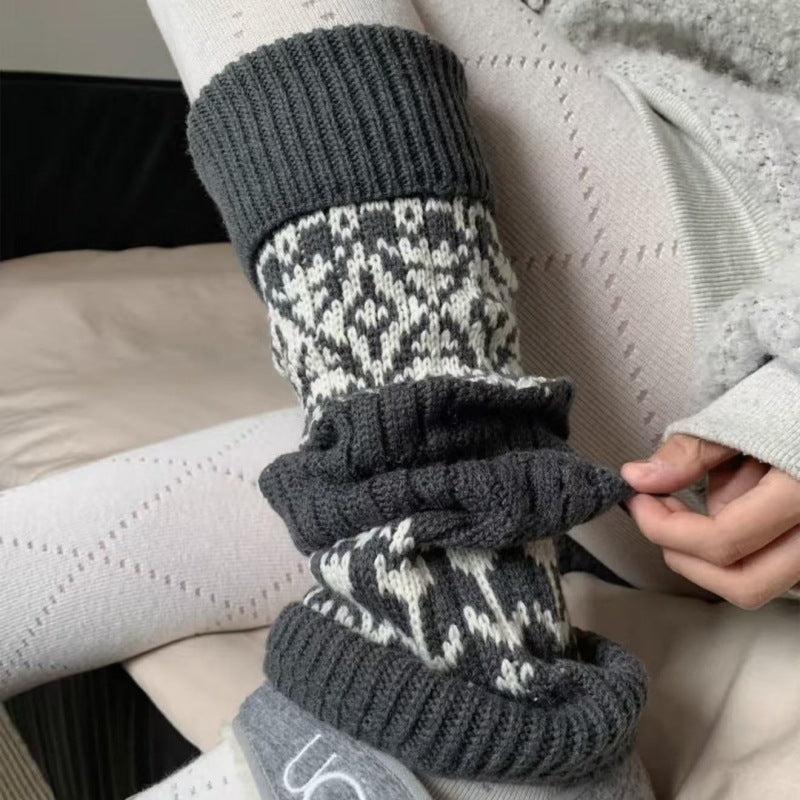 Bohemian Knit Thick Warm Slouch Leg Warmers 6W8FSO878
