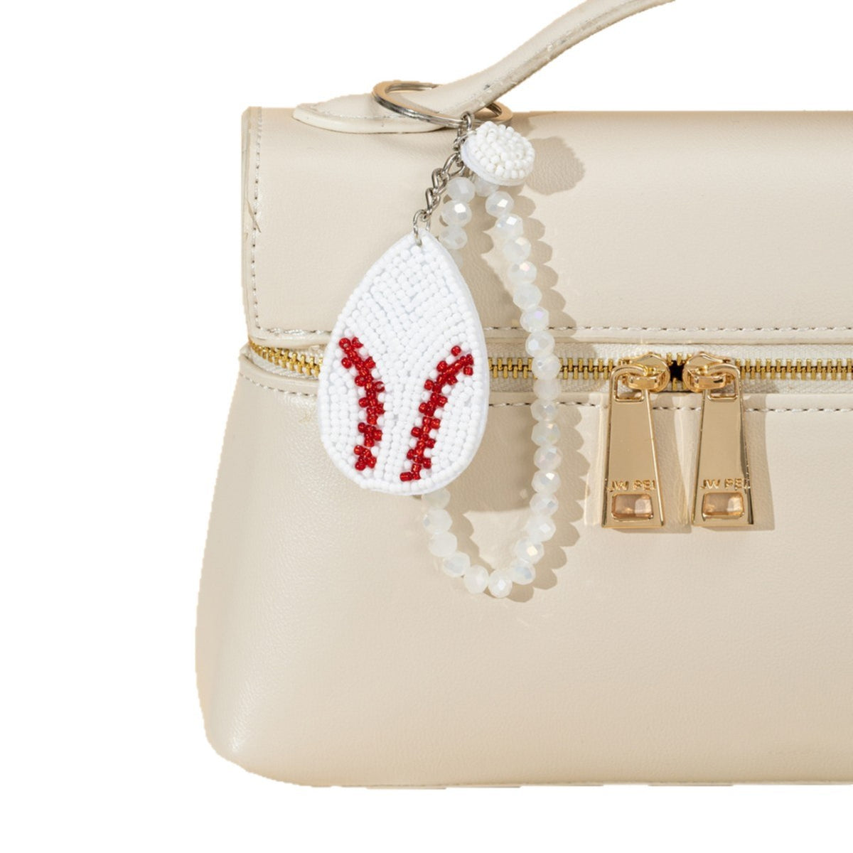 Beaded Baseball Pendant Keychain - DippedShop Wholesale - #6211