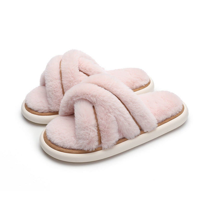 Indoor Plush Non-Slip Slippers - DippedShop Wholesale - #4515