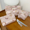 Butterfly Jacquard Travel Toiletry Cosmetic Bag MK2BW6W10BOB399