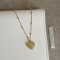 Woven Heart Pendant Necklace - DippedShop Wholesale - #1907