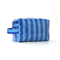 Simple Color Block Striped PVC Cosmetic Bag MK2BLW6C5CO07