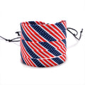 Stylish Hand Woven USA Flag Pattern Adjustable Bracelet 8ZA6JBR137T