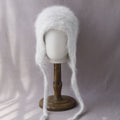 Soft Fuzzy Earflap Knit Hat Chin Ties 6W6HAT705
