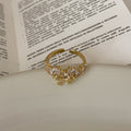 Cubic Zirconia Bow Ring - DippedShop Wholesale - #3475