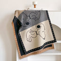 Reversible Cartoon Print Scarf - DippedShop Wholesale - #5571
