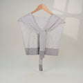 Simple Striped Color Block Knit Shawl Wrap 6W6NSC62
