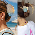 Cute Gradient Shell Beach Hair Claw Clip 8AS6HCP285L