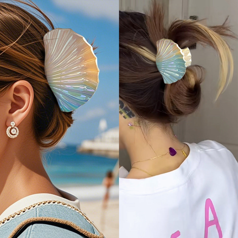 Cute Gradient Shell Beach Hair Claw Clip 8AS6HCP285L