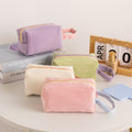 Simple Color Block Corduroy Cosmetic - DippedShop Wholesale - #1539