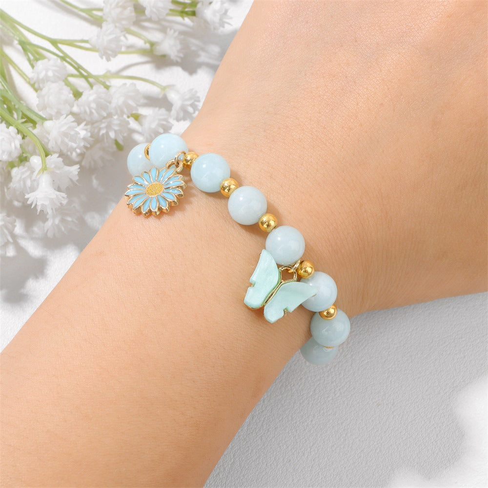 Butterfly Elegant Daisy Beaded BraceletS DPJB1035